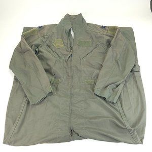 US Military Flight Suit 42 Long Green Flyers Summer Coveralls Fire Resistant